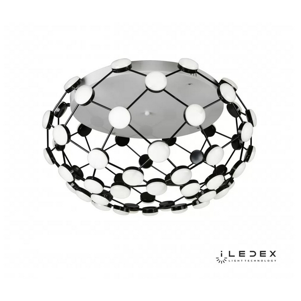 Потолочная люстра светодиодная 8327 CR+WH iLedex Starfall в форме шара