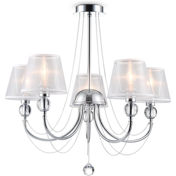 Люстра с подвесками из хрусталя Freya Beverly FR5661-PL-05-CH