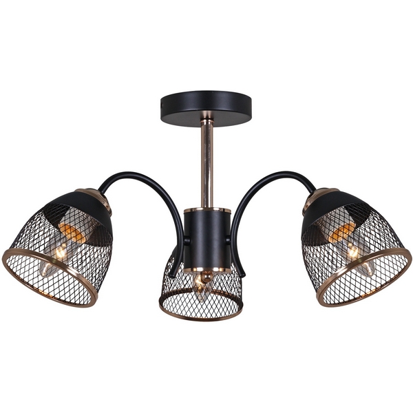 Потолочная люстра на штанге Reluce 01505-0.3-03 BK+FGD