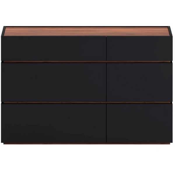 Комод Licata ОГОГО Обстановочка! (ЛДСП/Черный,Орех) арт.905637