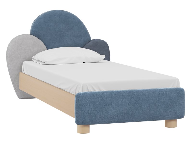 Кровать Терри 90 Букле Голубой