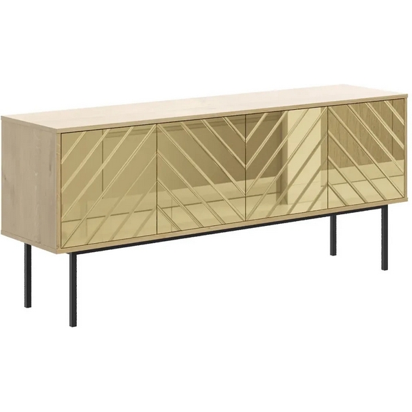 Тумба Boho большая ОГОГО (арт.571771), (ЛДСП/Дуб Корбридж,Золотой) ОГОГО Обстановочка!