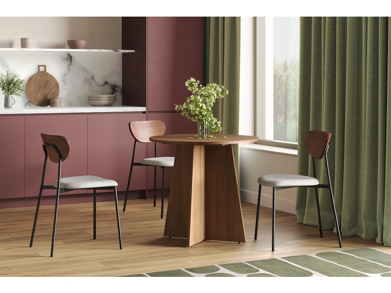 Обеденная группа Рубио 80 Древесный темный