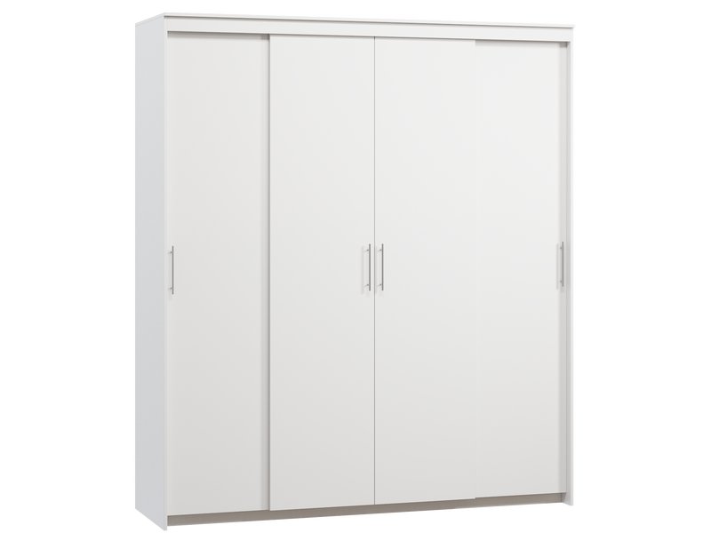 Шкаф-купе Тебар 4-200x230 Белый без зеркал