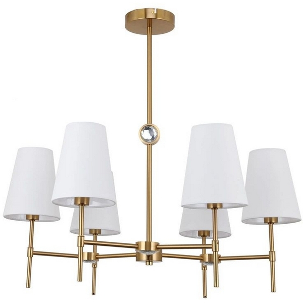 Потолочная люстра на штанге Arte Lamp Daniella A4104LM-6PB