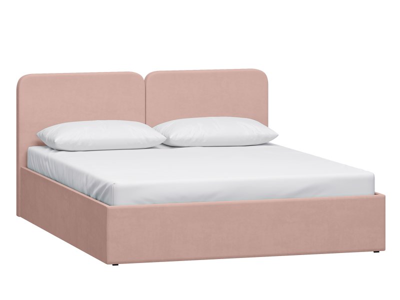Кровать Вилена 180 Велюр Розовый