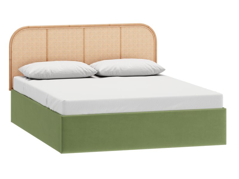 Кровать модульная Сейв 160 Велюр Оливковый