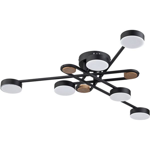 Потолочная люстра с пультом светодиодная Arte Lamp Taygeta A2455PL-6BK