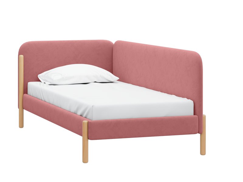 Кровать Кейси 120 Велюр Розовый