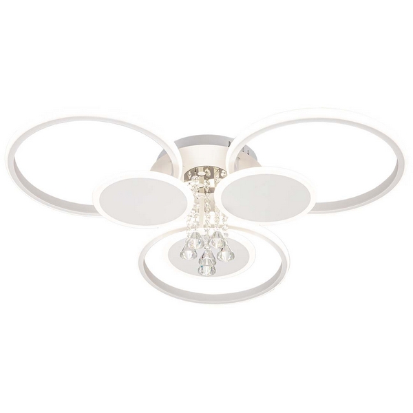 Потолочная люстра (+ночной режим) с пультом 10228/S LED*110W Escada Aurora LED кольцо