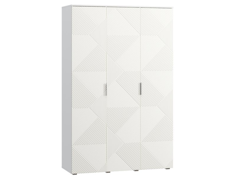 Распашной шкаф Шелтон 3-137x212 Белый