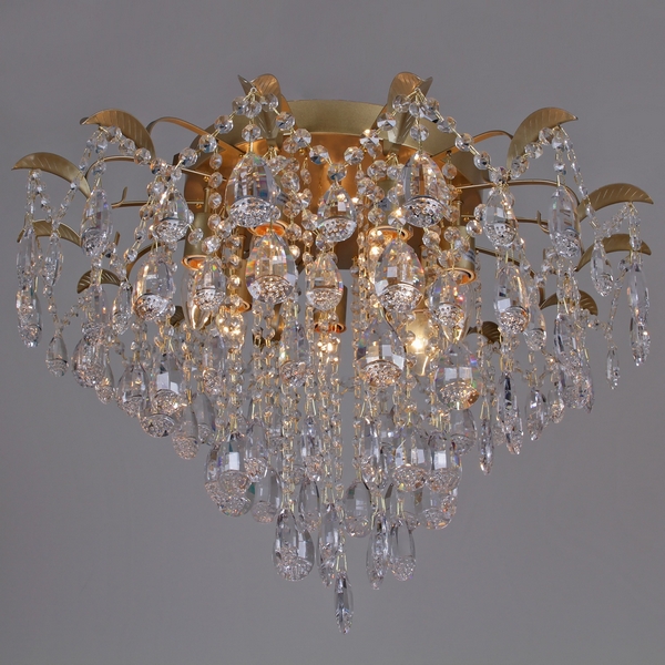 Потолочная люстра хрустальная Reluce 04035-0.3-07 MATT GOLD