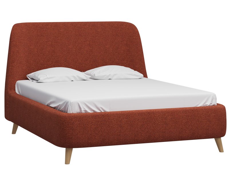 Кровать Молсон 180 Рогожка Терракотовый