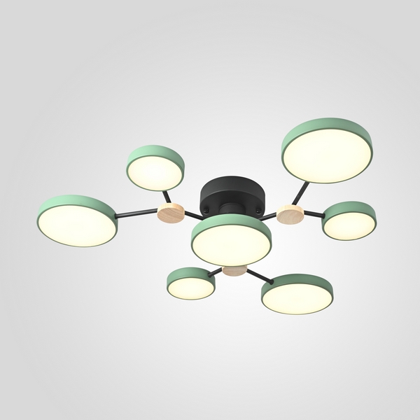 Потолочная светодиодная люстра с пультом управления на штанге Gamma D88 Green Imperiumloft Gamma01 (223771-23) ImperiumLoft
