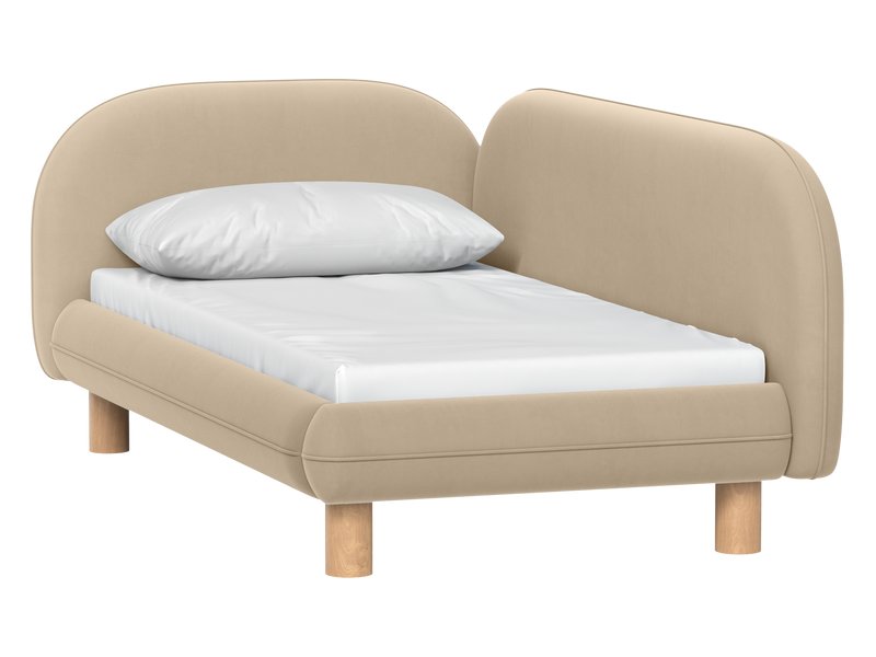 Детская кровать Дебби-2 80 Вельвет Бежевый