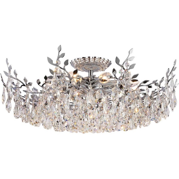 Потолочная люстра хрустальная Stilfort Sofia 1031/09/08C листья