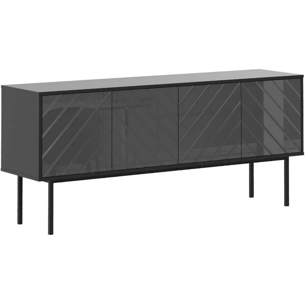 Тумба Boho большая ОГОГО (арт.578497), (ЛДСП/Серый,Черный) ОГОГО Обстановочка!