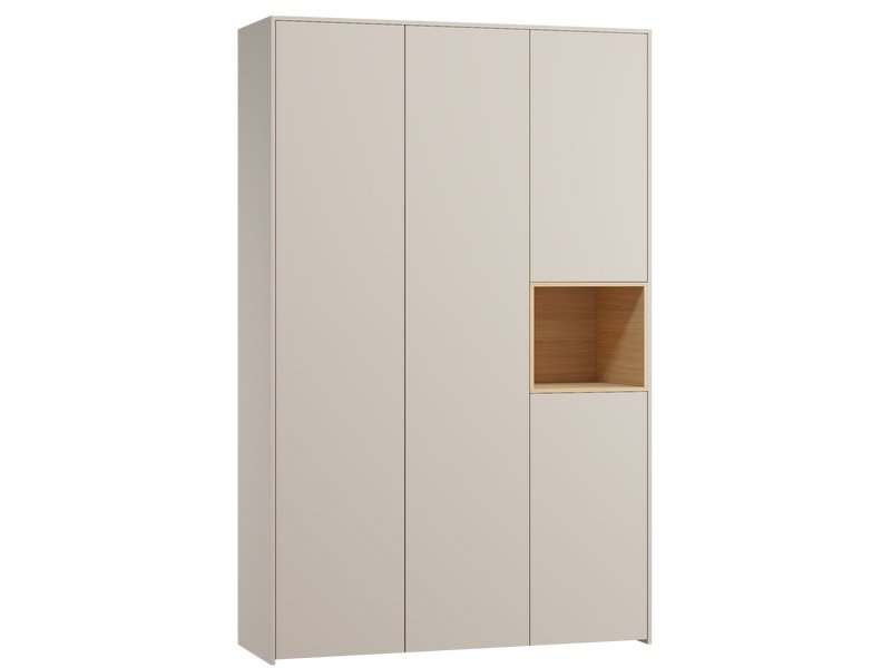 Распашной шкаф Висмар 3-153x240 Капучино