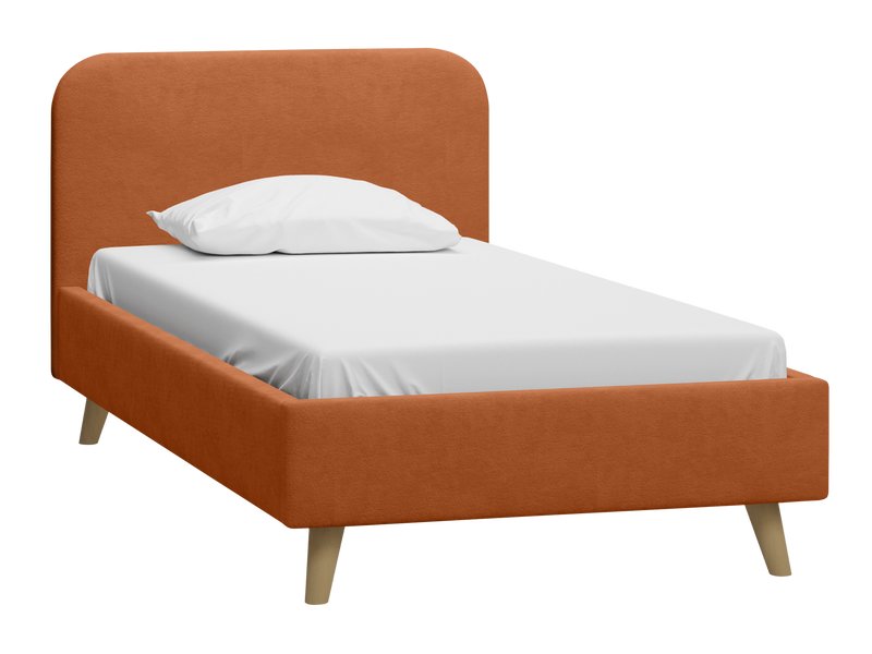 Кровать Лайтси 90 Велюр Терракотовый
