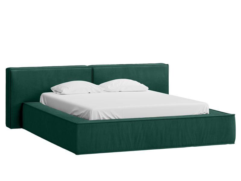 Кровать Клифтон 160 Велюр Зеленый