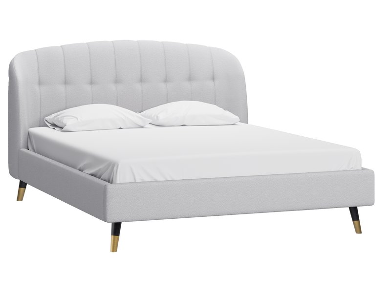 Кровать Льери 160 Букле Серый