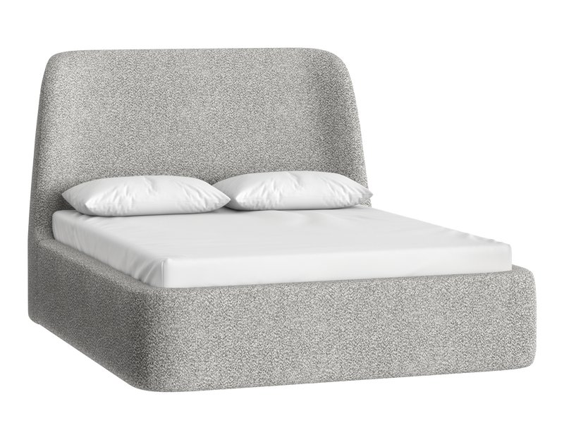Кровать Далти 160 Букле Серый