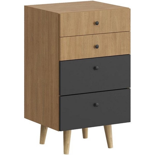 Комод малый Frida ОГОГО (арт.838933), (ЛДСП/Черный) ОГОГО Обстановочка!