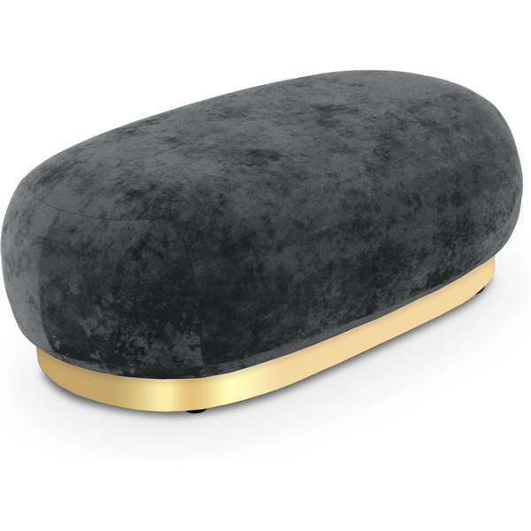 Банкетка Lucca ОГОГО (арт.853163), (Ткань,Велюр/Черный) ОГОГО Обстановочка!