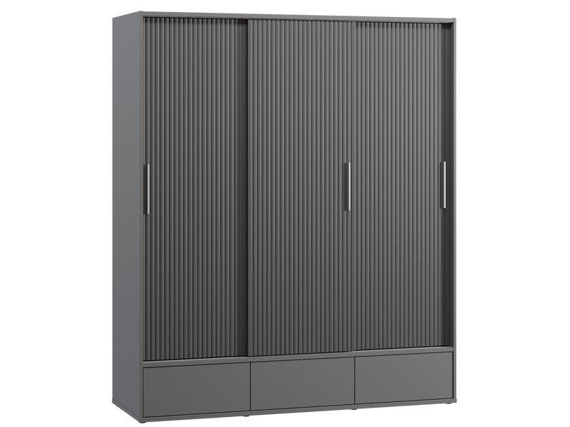 Шкаф-купе Беррингтон 3.1-177x220 Графитовый