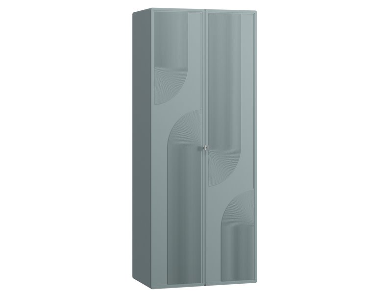 Распашной шкаф Монсон 2-90x222 Серо-зеленый