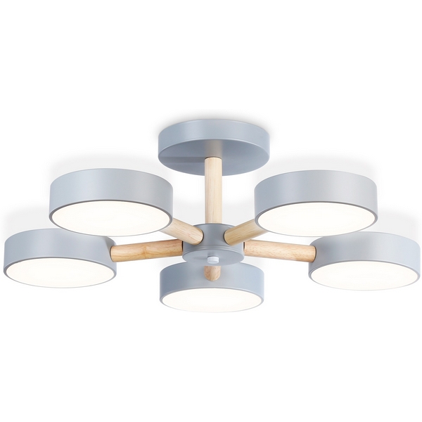 Люстра потолочная с пультом на 5 лампочек (+ночной режим) на штанге светодиодная с пультом Ambrella Comfort FL4826