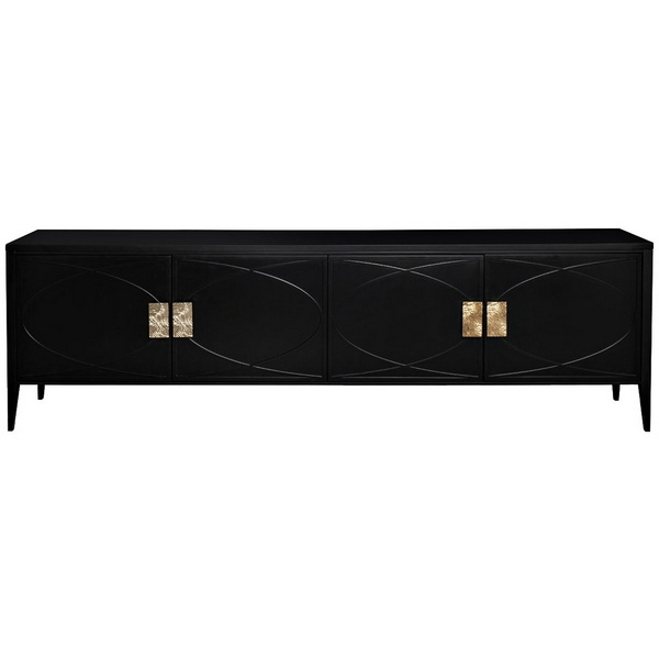 151SV-00005 Тумба под TV черная 200*60*40см Garda Decor