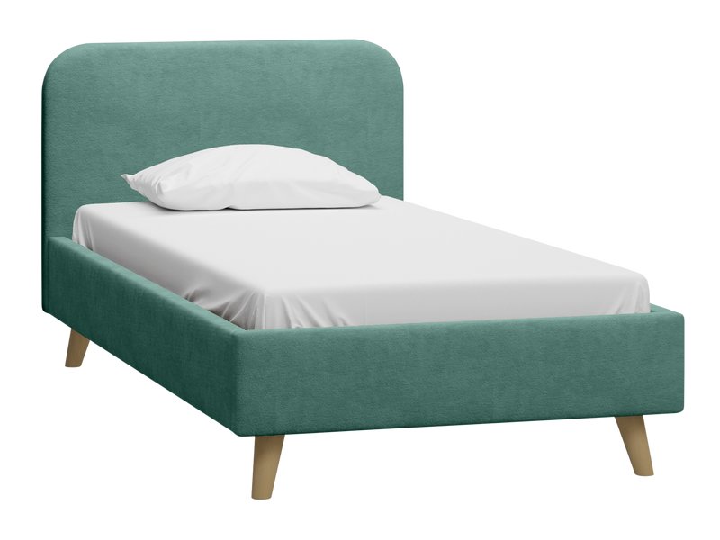 Кровать Лайтси 120 Велюр Мятный