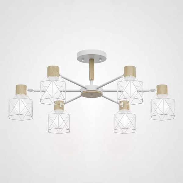 Потолочная люстра Corf B3 White 6 Lamps ImperiumLoft Corf-B01 (189480-26)