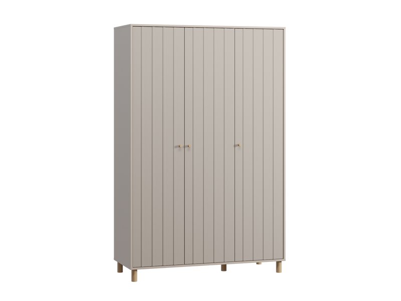 Распашной шкаф Моррис 3-134x205 Латте