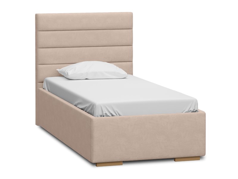 Кровать Лосон 90 Велюр Светло-бежевый