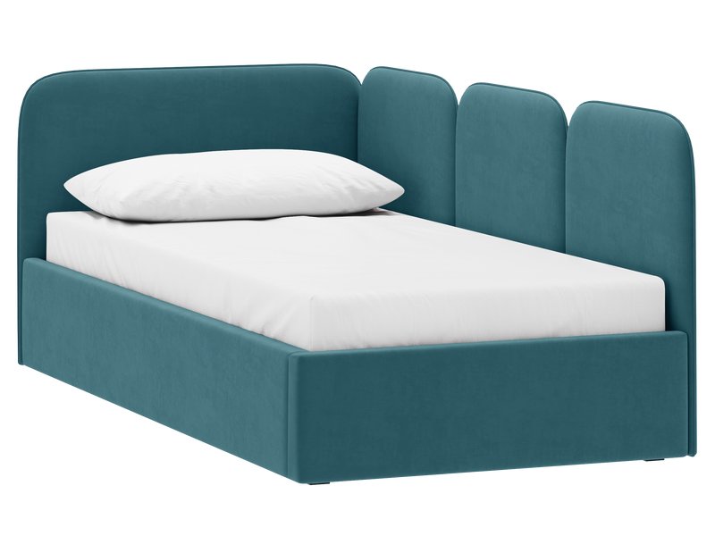 Детская кровать Имми 90 Велюр Мятный