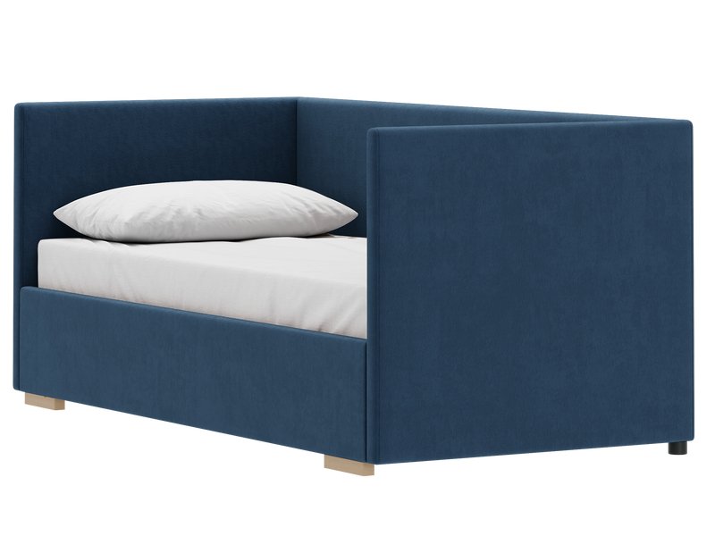 Кровать Сеон 90 Велюр Синий