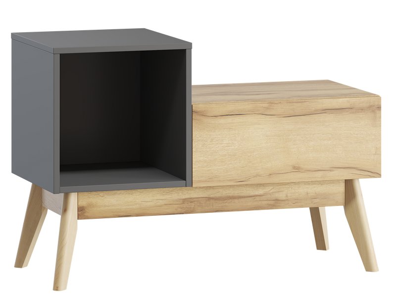 Тумба для винила Лемос 2-91x62 Графитовый