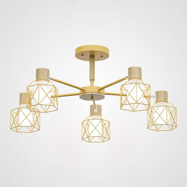 Потолочная люстра Corf B3 Yellow 5 Lamps ImperiumLoft Corf-B01 (189495-26)