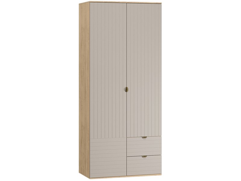 Распашной шкаф Монблан 2-93x215 Линии Латте/Дуб Ирландский