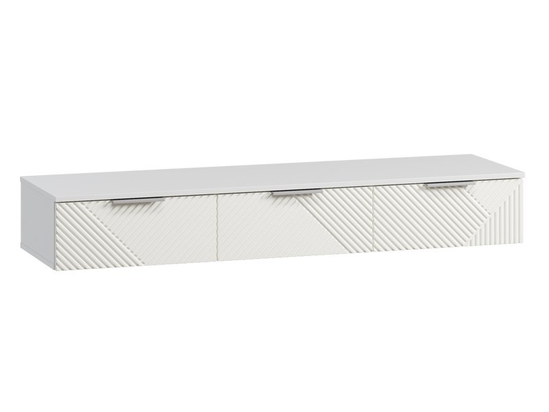 ТВ-тумба подвесная Шелтон 148x22 Белый