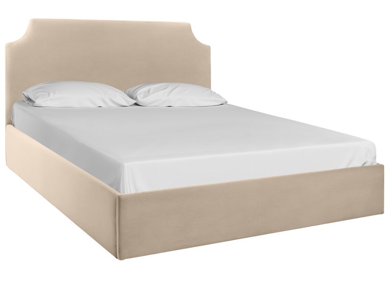 Кровать Адона-П 180 Велюр Бежевый