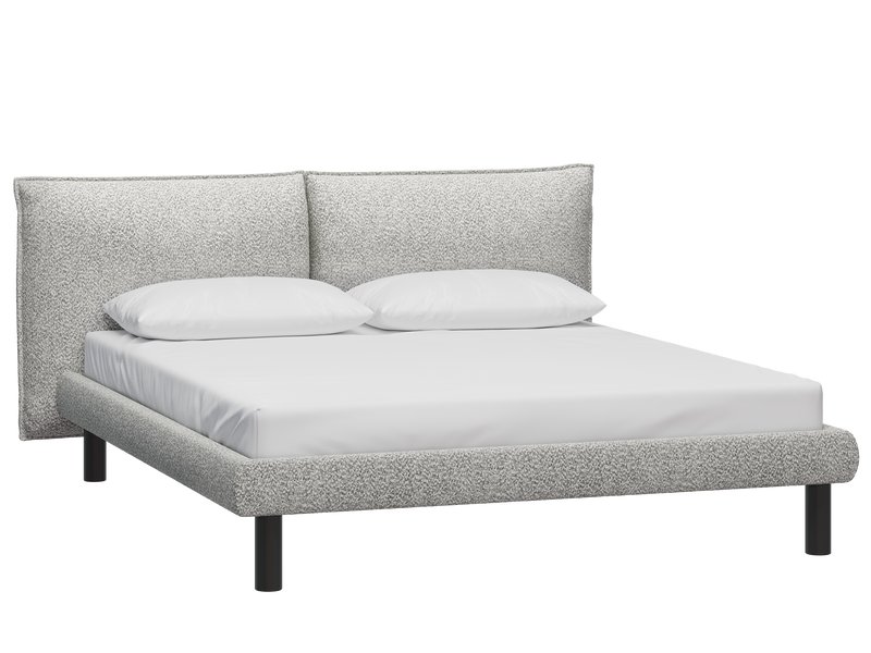 Кровать Кейт 180 Букле Серый