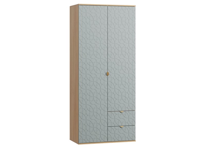 Распашной шкаф Монблан 2-93x215 Ритм Мятный