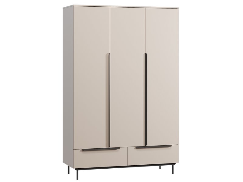 Распашной шкаф Квелен 3-144x220 Латте