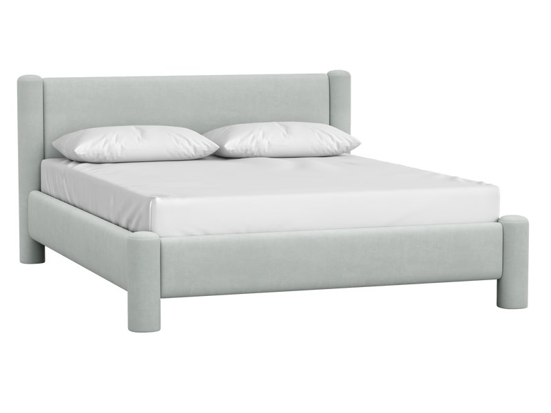 Кровать Ассоль 160 Велюр Серый