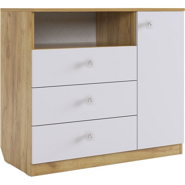 Форсаж Комод, цвет дуб крафт золотой/белый Mebelson (арт.MKF-06.2725)