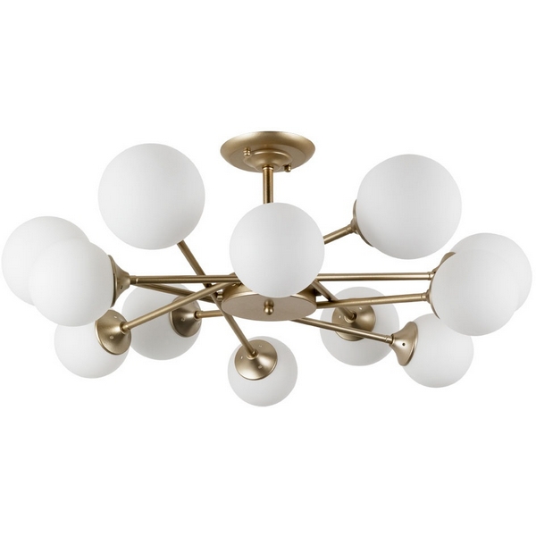 Потолочная люстра молекулы Arte Lamp Marco A2703PL-12SG