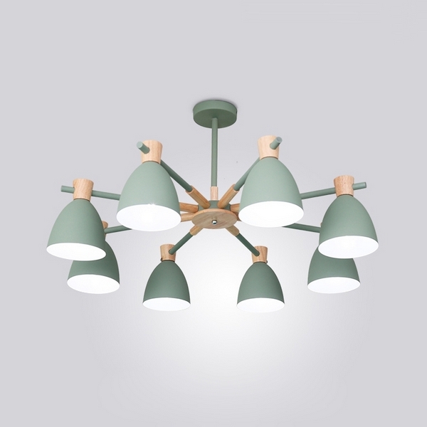 Потолочная LED люстра Folke 8 Green ImperiumLoft Folke01 (178027-26)